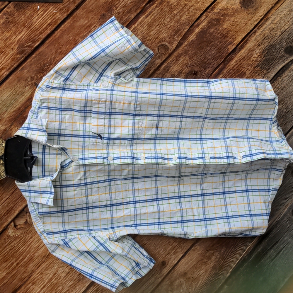 Nautica button up short sleeve shirt XXL